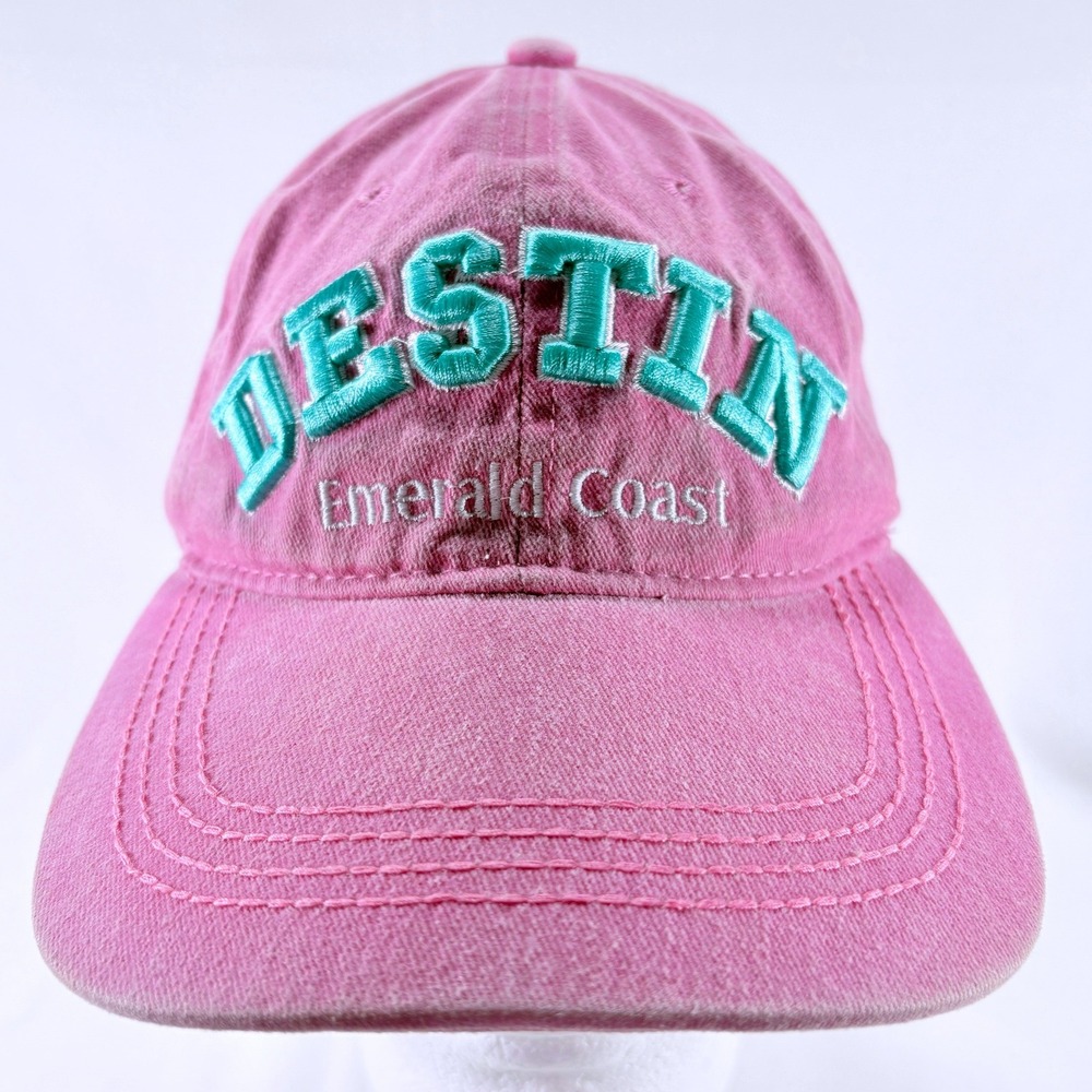 Alvin's Island Destin Emerald Coast Hat Pink Floridian Baseball Cap